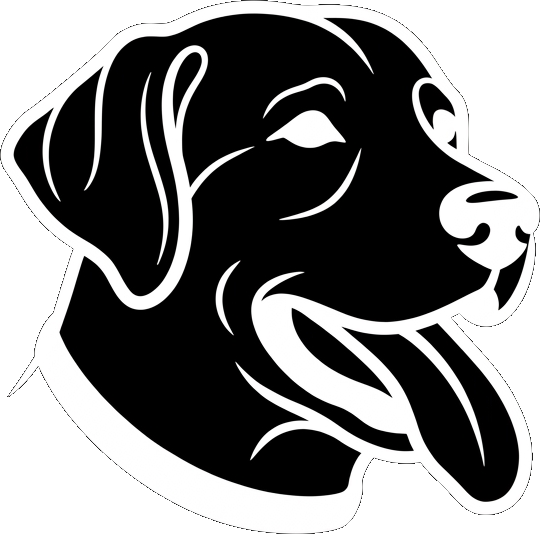 DOGS dog head logo